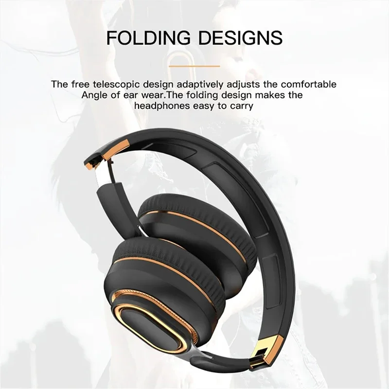 H7 Wireless Earphones Bluetooth 5.0 Headset Stereo Foldable Headphone with Mic SmartPhone Headphone for Xiaomi iPhone Samsung - Image 4
